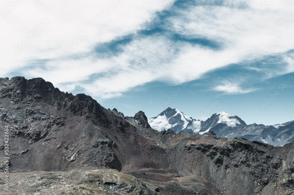 Alpine landscape in the Swiss mountains Alpine landscape in the Swiss mountains