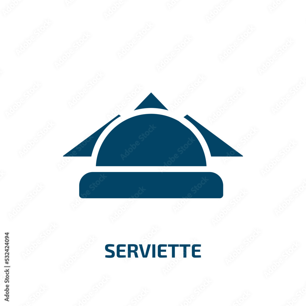serviette icon from cleaning collection. Filled serviette, napkin, soft glyph icons isolated on white background. Black vector serviette sign, symbol for web design and mobile apps serviette icon from cleaning collection. Filled serviette, napkin, soft glyph icons isolated on white background. Black vector serviette sign, symbol for web design and mobile apps