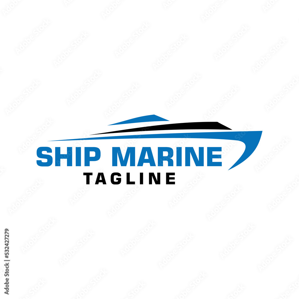 ship line Logo Template Design Creative idea ship line Logo Template Design Creative idea