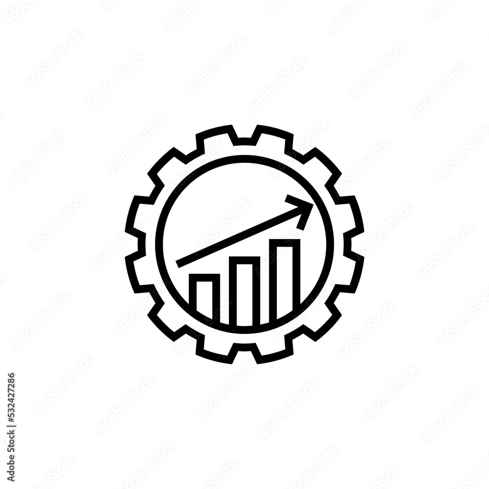 Data analytics icon isolated on white background Data analytics icon isolated on white background