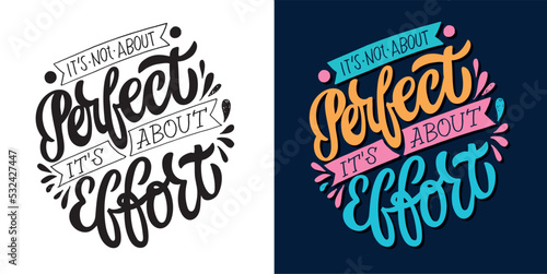 Inspirational hand drawn doodle lettering quote postcard. Modern calligraphy. Brush painted letters, vector