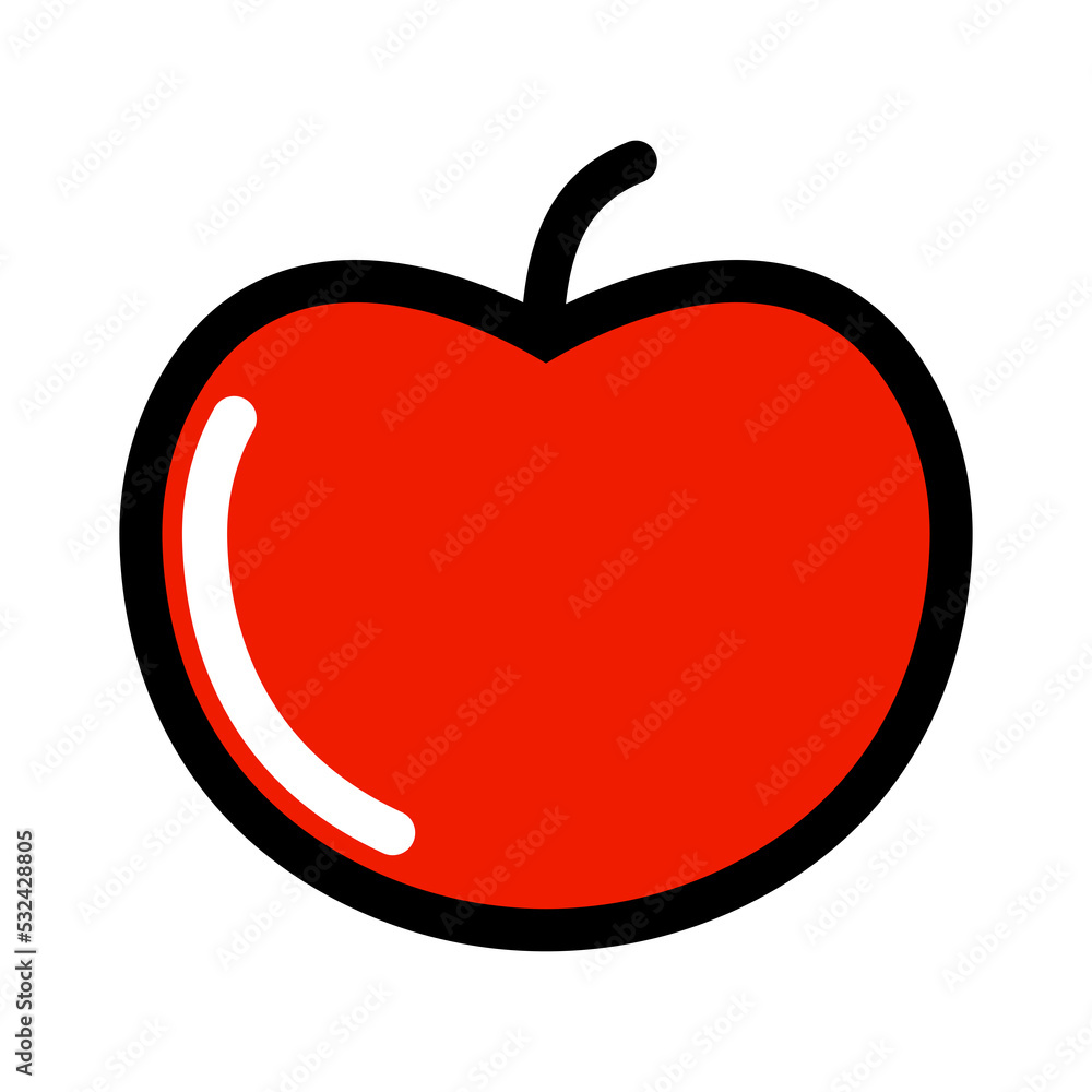 Apple icon with a color style that is suitable for your modern business Apple icon with a color style that is suitable for your modern business