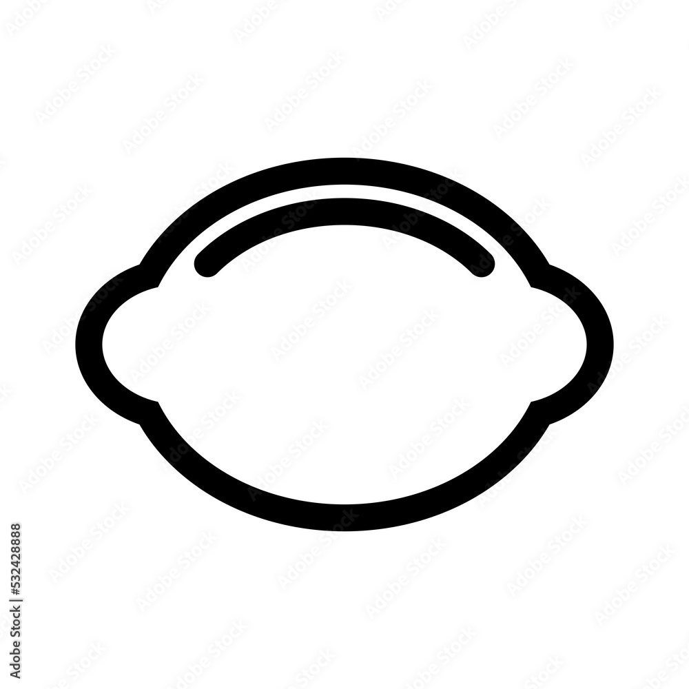 Lime icon with a line style that is suitable for your modern business Lime icon with a line style that is suitable for your modern business