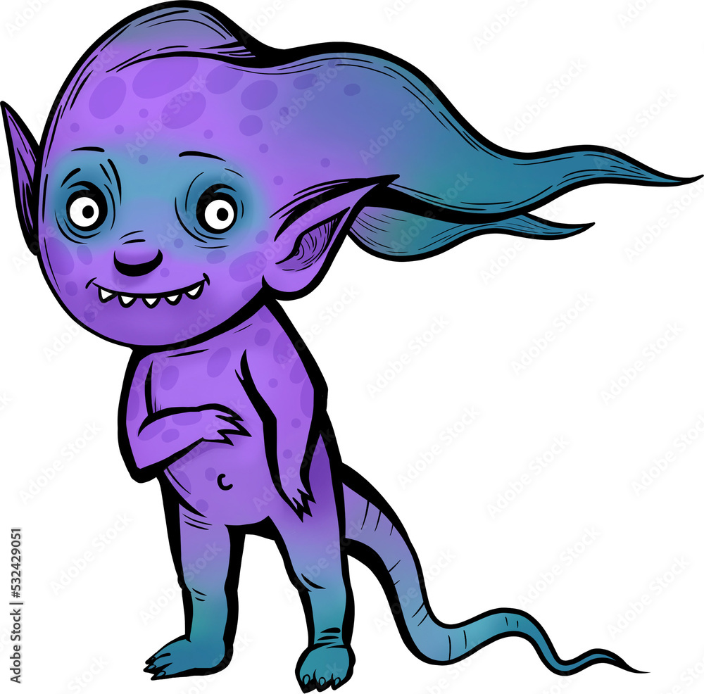 Obraz premium Cartoon halloween character