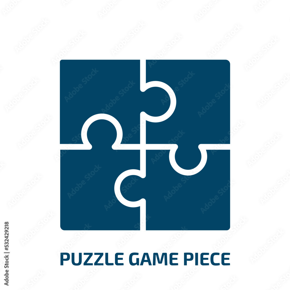 puzzle game piece icon from business collection. Filled puzzle game piece, piece, game glyph icons isolated on white background. Black vector puzzle game piece sign, symbol for web design and mobile puzzle game piece icon from business collection. Filled puzzle game piece, piece, game glyph icons isolated on white background. Black vector puzzle game piece sign, symbol for web design and mobile