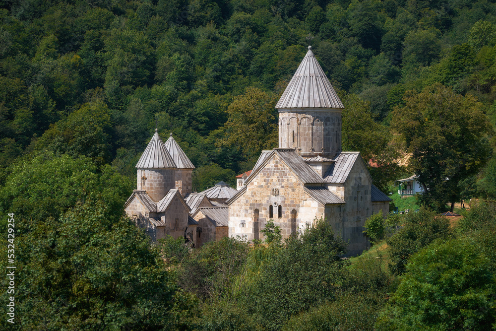 Haghartsin monastery in the woods of Armenia