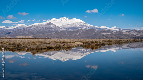 Beautiful reflection at Develi ,Kayseri. Known as Sultan Sazlıgı or Sindelhoyuk.