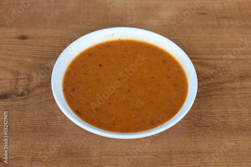 Soup is a primarily liquid food, generally served warm or hot (but may be cool or cold), that is made by combining ingredients of meat or vegetables with stock, milk, or water