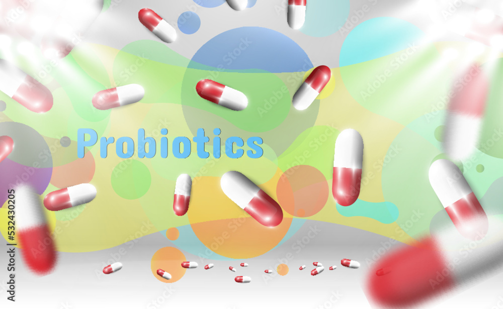Image with probiotics in capsules.
Image with probiotics in capsules.