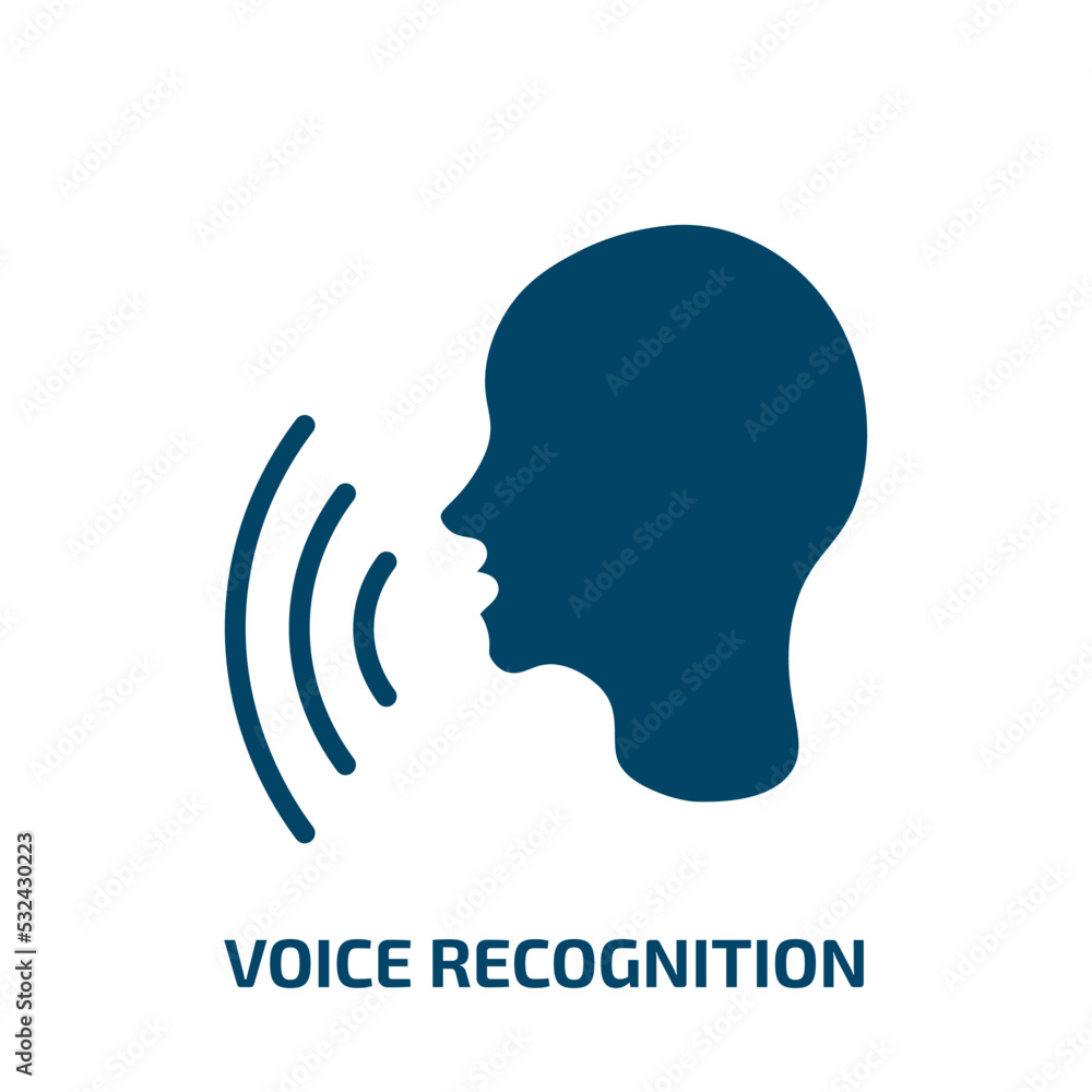 voice recognition icon from artificial intellegence and future ...