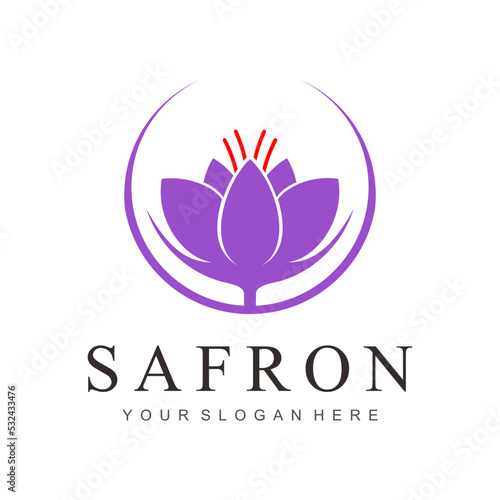 safron flower logo photo