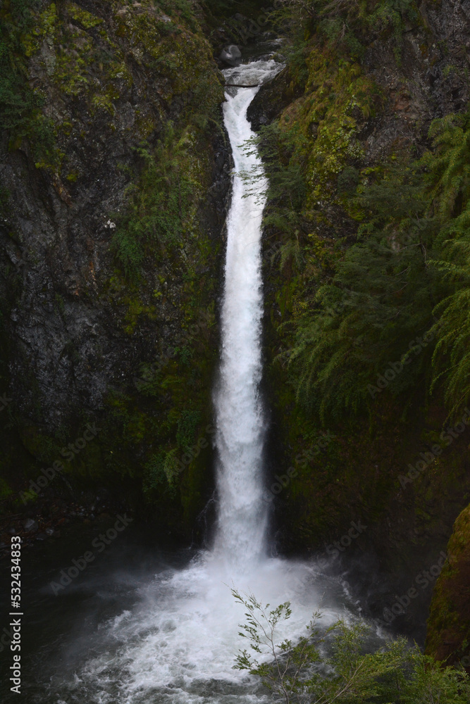 waterfall in patagonia argentina, waterfall santa ana in neuquen