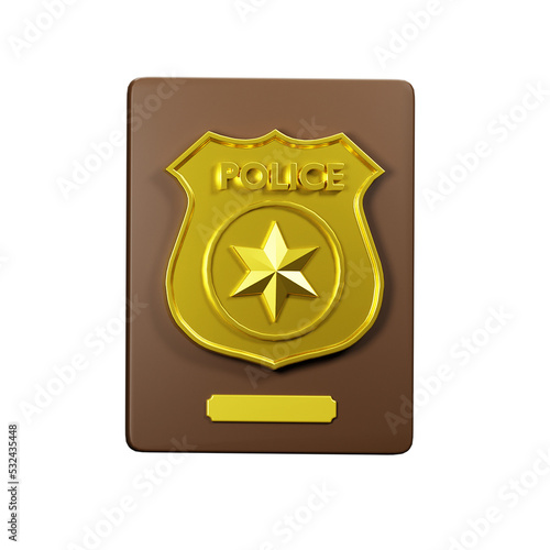 3D Icon Police Badge