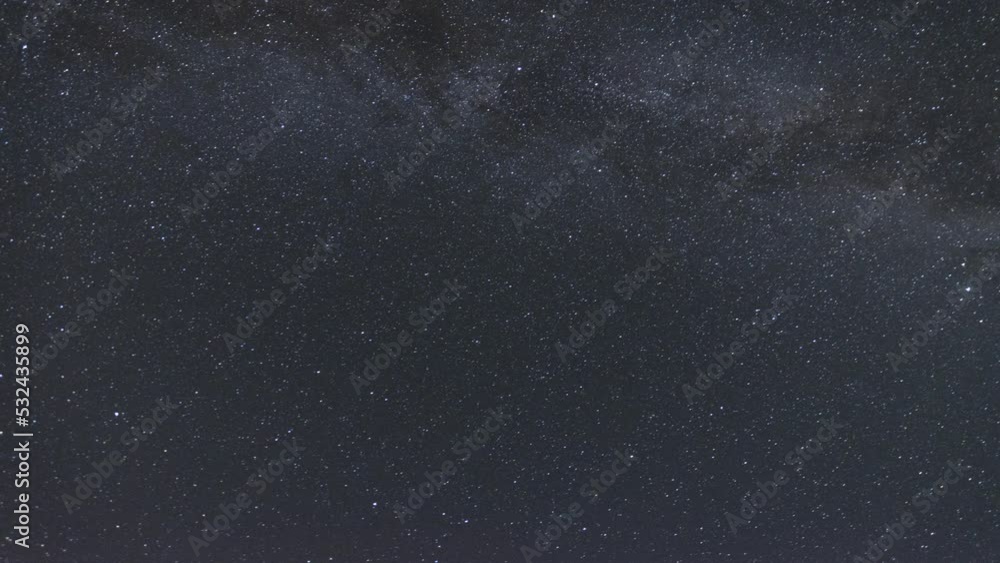 The Milky Way Moving Across the Night Sky, Stars Time Lapse The Milky Way Moving Across the Night Sky, Stars Time Lapse