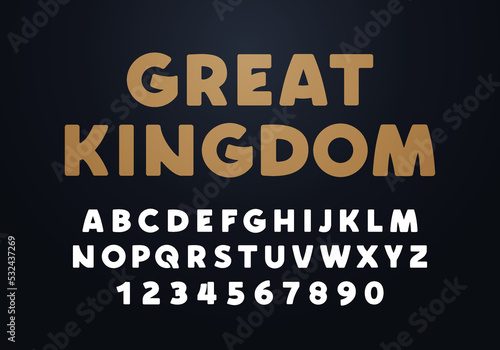 Bold And Rounded Uppercase Typography. 
