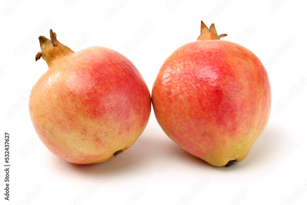 Juicy pomegranate on white background Juicy pomegranate on white background