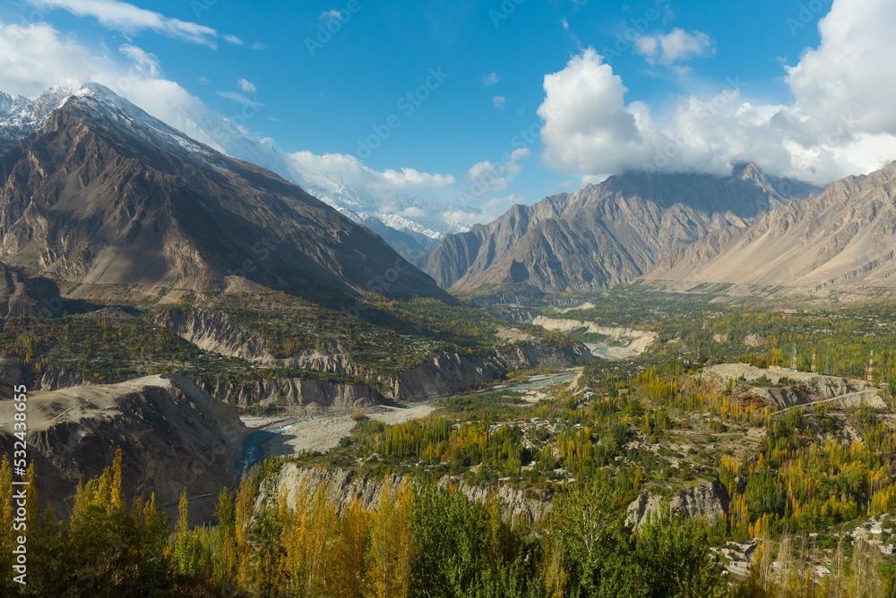 Landscape of Pakistan in autumn season