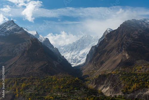 Landscape of Pakistan in autumn season