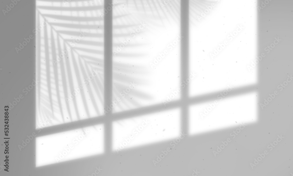 custom made wallpaper toronto digitalLeaves and window pane shadow overlay effect