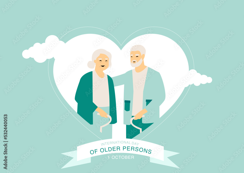 International Day of Older person vector. Senior icon vector. Elderly senior icon set vector. October 1 is an important day. International Day of Older person vector. Senior icon vector. Elderly senior icon set vector. October 1 is an important day.