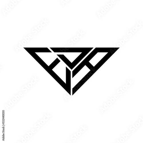 EDA letter logo creative design with vector graphic, EDA simple and modern logo in triangle shape.