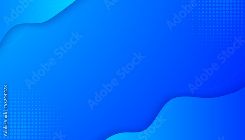 Fototapeta Abstract blue light background with simple ornament, the concept of gradient background.