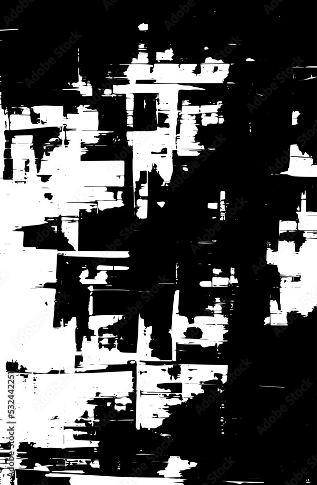 Fototapeta premium Grunge texture black and white vector. Vertical abstract background