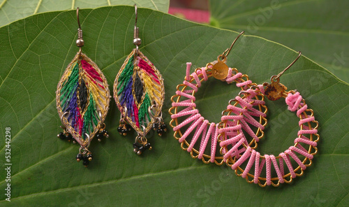 Beautiful Antique Golden pair of earrings, Luxury female jewelry, Indian traditional jewelry, Indian jewelry Bridal earrings wedding jewelry heavy party earrings