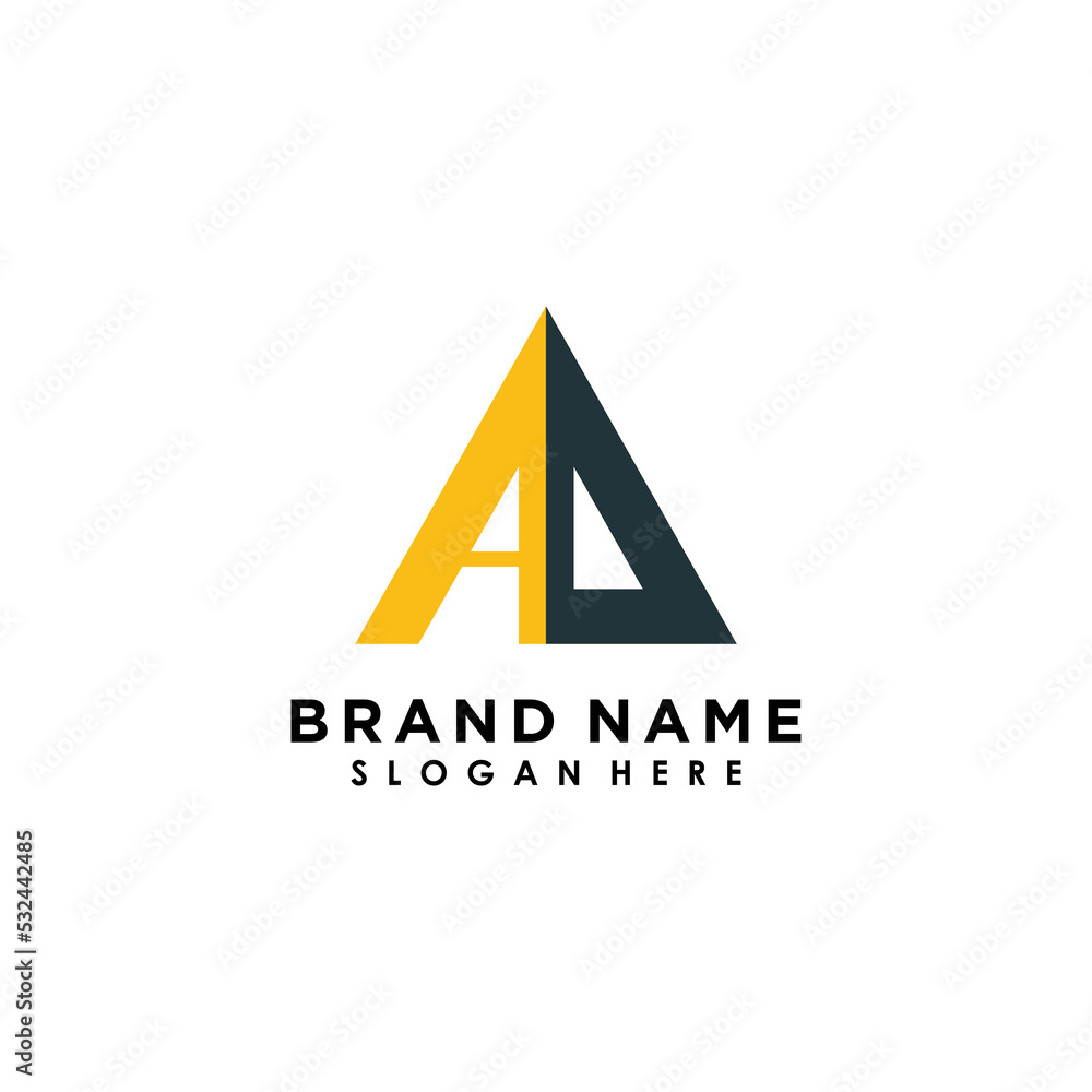 letter ad logo design with creative concept premium vector letter ad logo design with creative concept premium vector