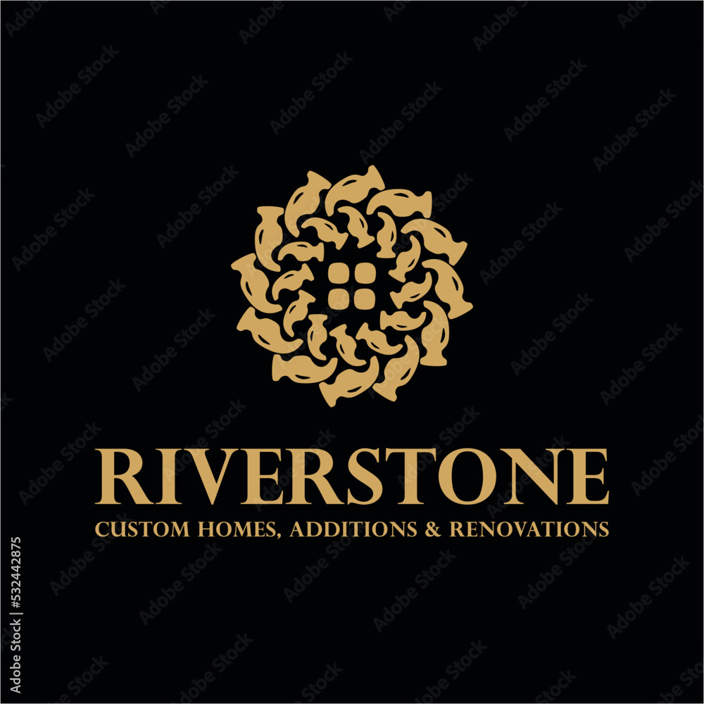 construction logo design, hammer, vector, circular, emblem, home renovation logo, window