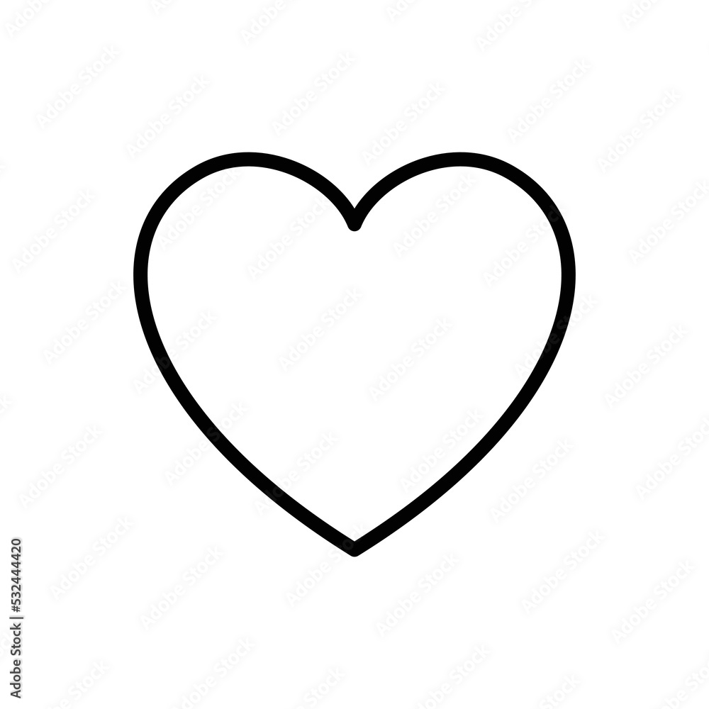 heart - valentine icon vector design template heart - valentine icon vector design template