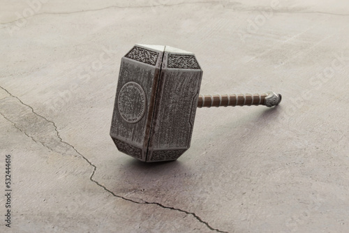 The Hammer of Thor,  God of Thunder of ancient Vikings.  photo