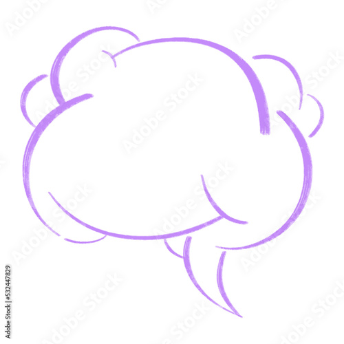 vector illustration Speech Bubbles Hand Drawn
