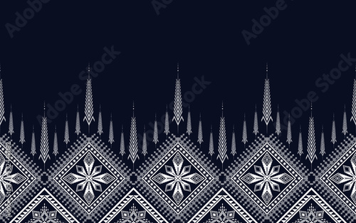Embroidery designs Oriental geometric ethnic pattern for background or carpet, wallpaper, batik wrapping, curtain design, vector illustration	