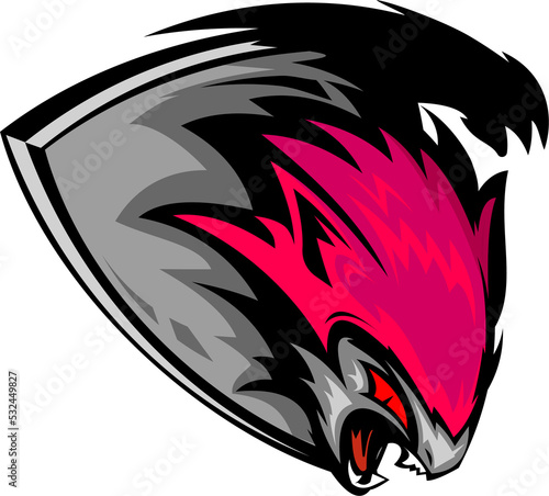 beaver head mascot logo