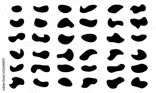 vector illustration of black abstract wave shape on white background