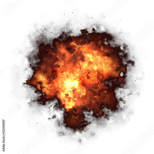 Fire explosion effect element