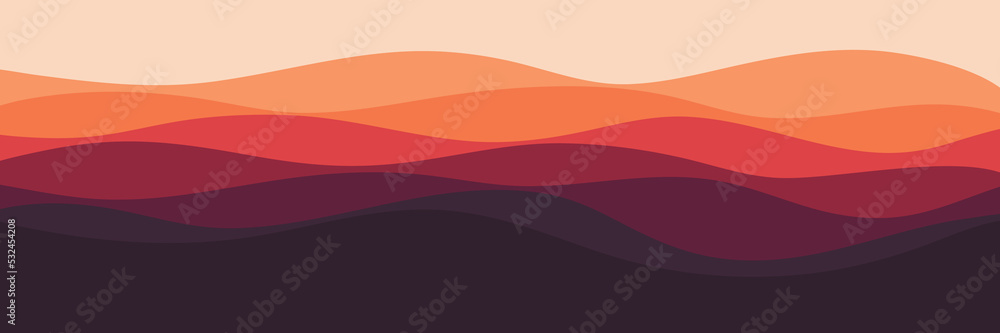 gradient color abstract wave pattern vector good for wallpaper, background, backdrop design, and design template	