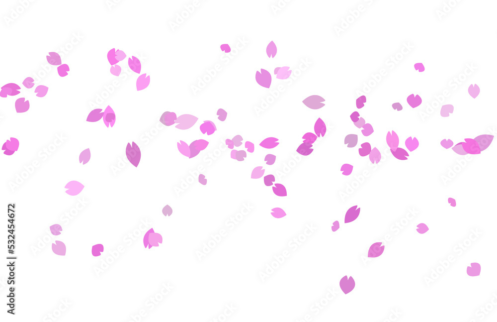 Sakura petals across Sakura petals across