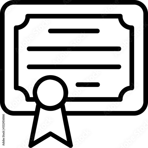 Certificate Vector Icon 