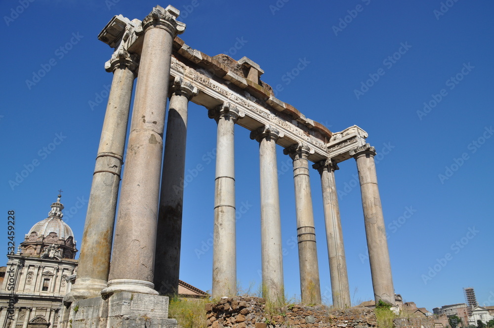 The Temple of Saturn, Roman Forum, Rome The Temple of Saturn, Roman Forum, Rome