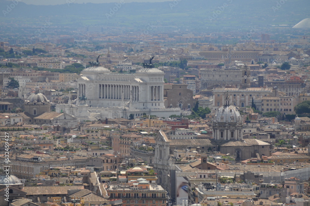 View on the city of Rome, Italy