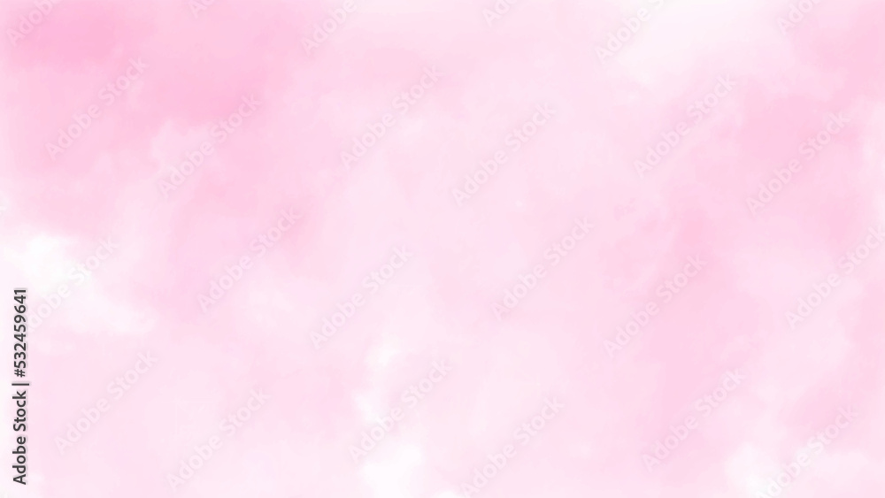 Cloud background in pastel baby pink color. artistic cloud and sky with gradient color