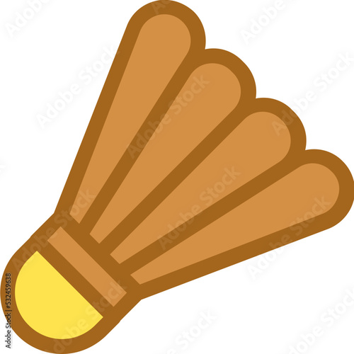 Shuttlecock Vector Icon