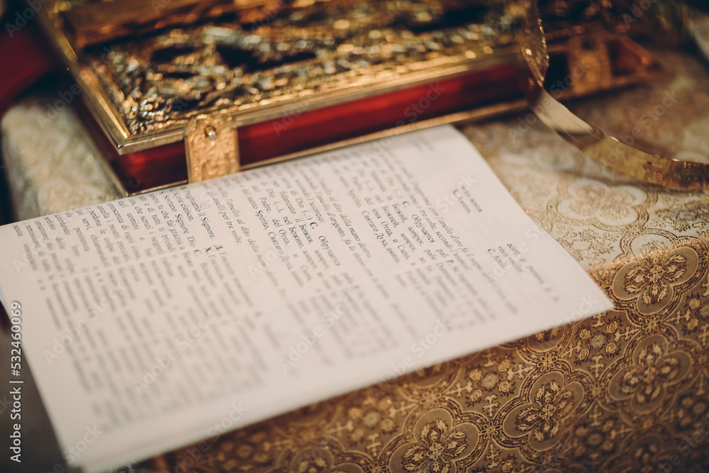 Obraz premium old book with a candle