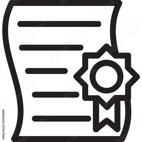 Certificate Vector Icon