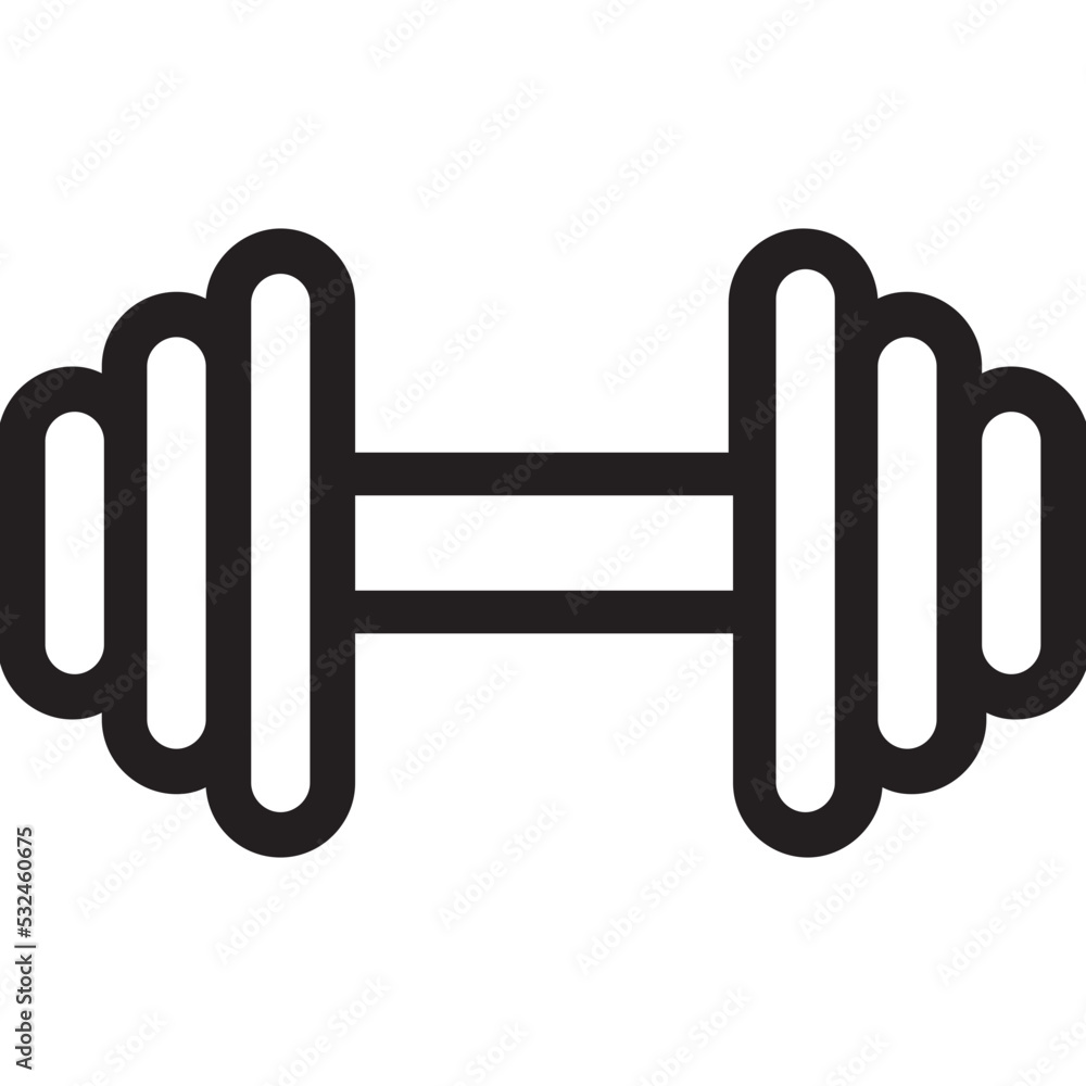 Dumbbell Vector Icon