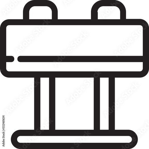 Pommel Horse Vector Icon 