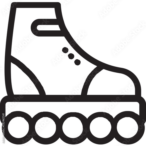 Roller Skates Vector Icon