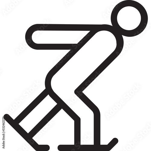 Skier Vector Icon